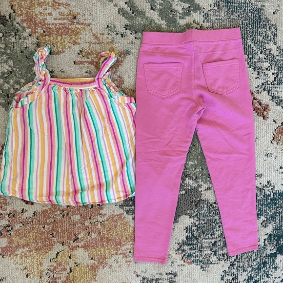 Girls size 7/8 clothes outfit Cat & Jack Striped Flowy Tank + Colette Lilly pant - Picture 9 of 10